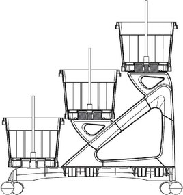 BAMA súprava kvetináčov ORTO DI VR, zelená