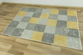 Koberec Luna 503568/89935 Patchwork žltý