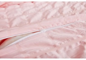 Ružové krepové obliečky na jednolôžko 140x200 cm Naomi – My House