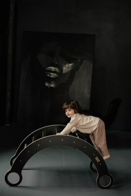 Lezecká súprava 3v1 veľká – hojdačka, šmykľavka a lezecká stena Biela