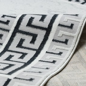 Dywany Łuszczów, Kusový koberec Allure 1960 white/grey, 140x190, šedá, kancelária