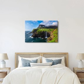 Obraz - Vodopád Múlafossur (90x60 cm)