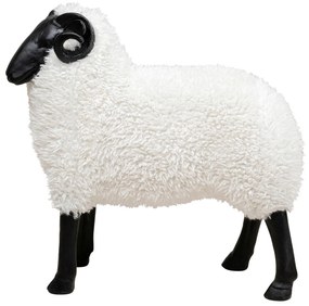 Bathilde Ram dekorácia biela 78 cm