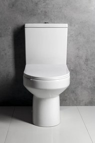 Aqualine Aqualine, VERMET WC kombi mísa, spodný/zadný odpad, biela, VR038