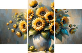 Obraz – Váza so slnečnicami (90x60 cm)