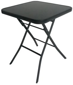 Čierny skladací záhradný stôl 60 cm