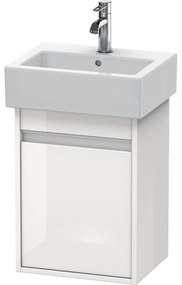 DURAVIT Ketho závesná skrinka pod umývadko, 1 dvierka, pánty vľavo, 400 x 320 x 550 mm, biela vysoký lesk, KT6630L2222