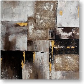 Maľovaný obraz na stenu ABSTRAKT 70x70 cm