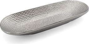 Dekorstudio Dekoratívny podnos GREG 41x15 cm - strieborný