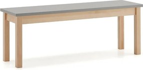 Lavica ZET, 1200x440 mm, šedá