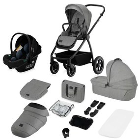 Lionelo - Kombinovaný kočík 3v1 MERIL Grey Stone