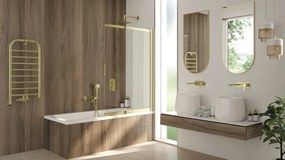Deante Silia, kúpeľňový radiátor 500x1210 mm, 458W, hnedá matná, DEA-AGI_CG41
