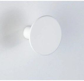 Biely nástenný háčik Wenko Melle, ⌀ 5 cm