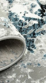 Koberec HOME NP142A GREY / BLUE HERMES