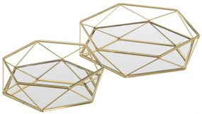 Kovové dekoračné tácky v súprave 2 ks ø 25 cm – Casa Selección