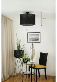 Brilagi - Prisadený luster TUBES ROLLER 1xE27/15W/230V pr. 50 cm čierna