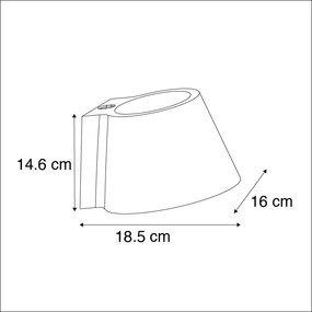 Priemyselná nástenná lampa betón - Cup