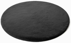 Tmavosivý okrúhly koberec Rabbit Rozmer: 110