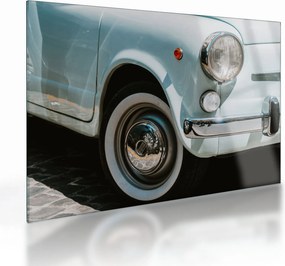 Sklenený obraz - Retro auto Fiat (70x50 cm)