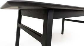 Rozkladací jedálenský stôl s prídavnou doskou v dekore duba 90x180 cm Curved – Woodman