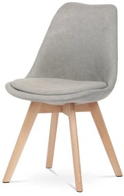 Židle jídelní, lanýžová látka, nohy bukové dřevo