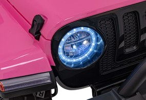 Ramiz OFF-ROAD 3.0 terénne auto pre deti Ružové + Diaľkové ovládanie + Pomalý štart + Pásy + LED zvuk