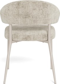 IRIS Béžové (látka Juto 4) / sivobéžový rám (kašmír) – MODERNÁ ČALÚNENÁ STOLIČKA DO OBÝVAČKY/JEDÁLNE BOHO