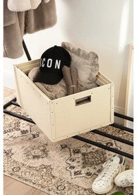 Béžové kartónové úložné boxy v súprave 3 ks Ture – Bigso Box of Sweden