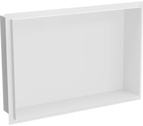 Mexen X-Wall-NR, polička na zapustenie pod obklad bez goliera 45 x 30 cm, biela, 1921453010