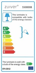 Biele stropné LED svietidlo Zuiver Dice