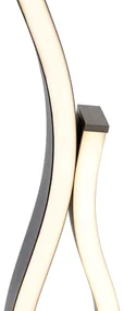 Design tafellamp zwart met zilver incl. LED dimbaar - Blaze