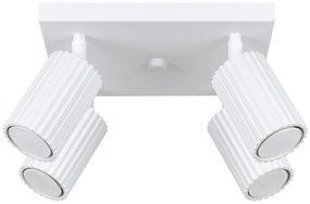 Biele bodové svietidlo 25x25 cm Gleam – Sollux