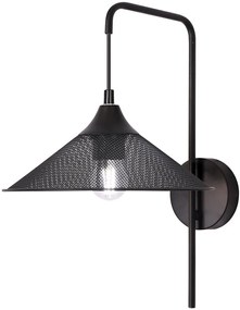 Ledea Kiruna nástenná lampa 1x40 W čierna 50401207