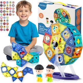Magnetické bloky s kolotočom RK-769 Ricokids