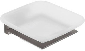 Mexen Arno, sklenená miska na mydlo, grafitová, 7020739-66