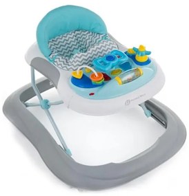 PETITE&MARS - Detské chodítko s melódiou MONTY modrá