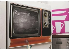 Obkladový panel do kuchyne mySPOTTI memo Televize 41x59 cm