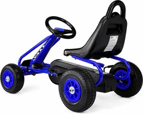 LEAN Toys Pedálový gokart G201, modrý