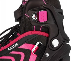 Ramiz Sada kolieskových korčúľ 4 v 1 Korčule pre deti Veľkosť 29-33 Ružová