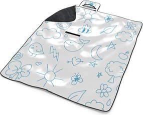 Sablio Plážová deka Kreslenie najmenších: 200x140 cm