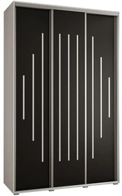 Skriňa 45 Canaris 12 180 biela/čierna/silver