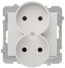 Dvojzásuvka Sigma GP-2D/M.BI  B/U