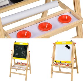 3-v-1 Drevená Kresliaca Doska pre Deti