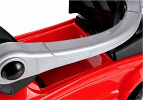 LEAN CARS Jazdítko s tlačnou rukoväťou 614W, červené