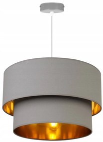 Závesné svietidlo Mediolan, 1x textilné tienidlo (výber zo 6 farieb), (výber z 3 farieb konštrukcie), (fi 40cm), g