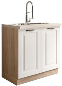 Kuchynská skrinka Smart 12D Sonoma/biely Mat