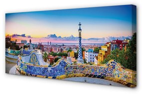 Obraz na plátne Španielsko Panoráma mesta 100x50 cm