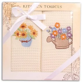 Utierky v darčekovom balení 2 set Kvietky