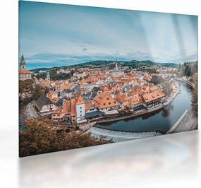 Sklenený obraz - Český Krumlov (70x50 cm)