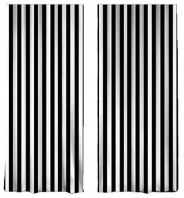 Čierno-biele závesy v súprave 2 ks 140x260 cm - Mila Home